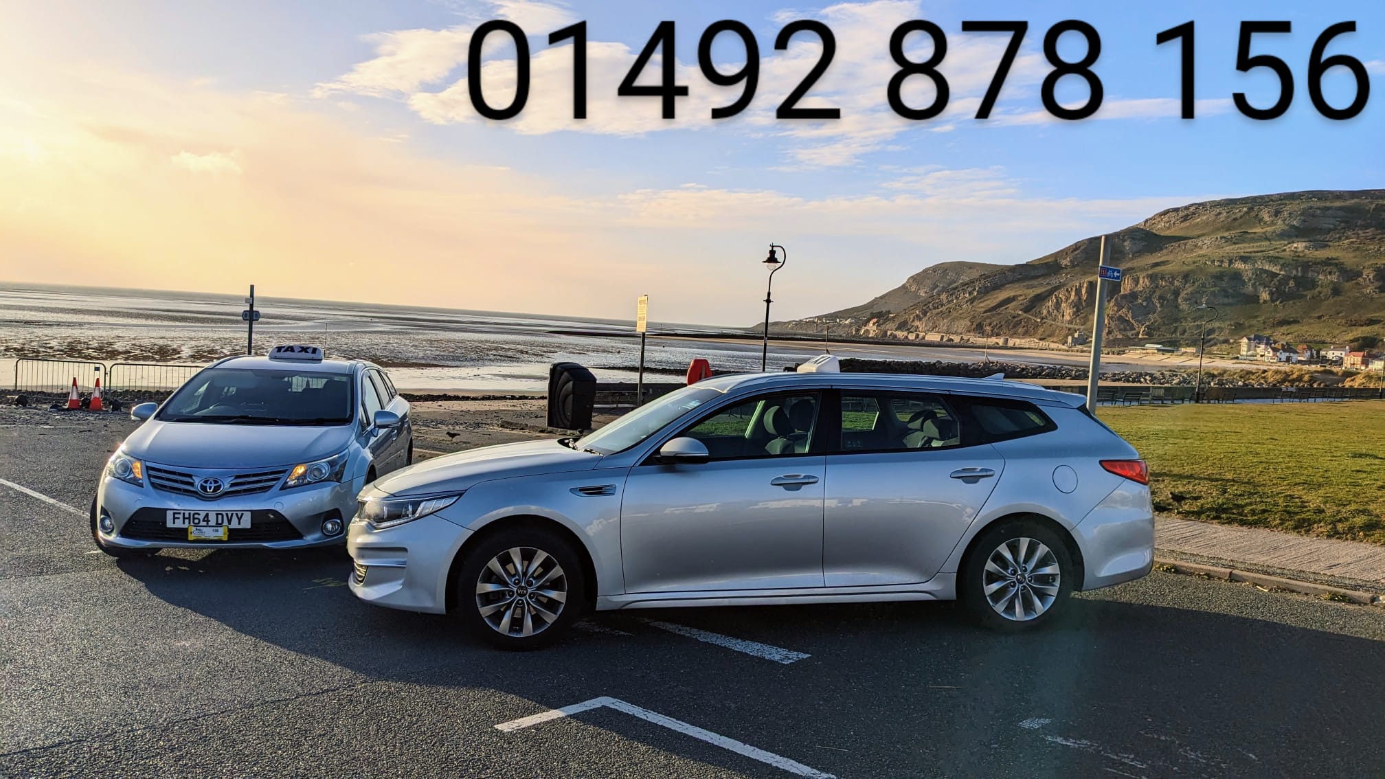 Your local taxi fleet, Llandudno Bay